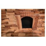 LL-CL - Hand-Carved Olive Wood Nativity Set with Disassemblable Stable and Figures