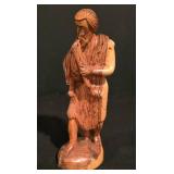 LL-CL - Hand-Carved Olive Wood Nativity Set with Disassemblable Stable and Figures