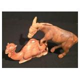 LL-CL - Hand-Carved Olive Wood Nativity Set with Disassemblable Stable and Figures