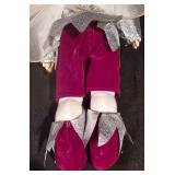 LL-CL - 12" Santa Fairy Doll with Silver Outfit and Jingle Bell, Holiday Decor