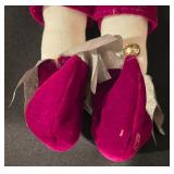 LL-CL - 12" Santa Fairy Doll with Silver Outfit and Jingle Bell, Holiday Decor