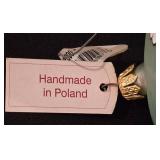 LL-CL - Set of 3 Slavic Treasures Handmade Floral Glass Ornaments, 5 Inch