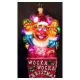 LL-CL - 8-Inch Fozzie Bear Wocka Wocka Christmas Glass Ornament