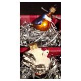 LL-CL - Smith & Hawken Glass Bird and Garden Animal Ornaments Set of 9 in Original Boxes