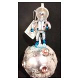 LL-CL - Christopher Radko Astronaut on Moon Christmas Ornament