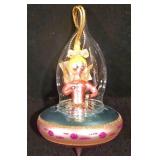 LL-CL - Christopher Radko Italian Angel On board UFO Space Ornament 94-310-1