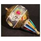 LL-CL - Christopher Radko 10.5" Tall Glass Christmas Ornament