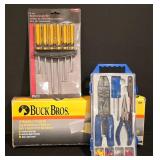 LL-CL - Hand Tool Collection: Back Saw with Mitre Box, Project Pro Screwdriver Set, and Companion Electrical Tool Kit