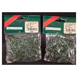 LL-CL - Holiday Tree Decorating Accessories Lot with Clips, Hooks, Beaded Garland, 26in Fabric Tree Collar, and Car Top Carriers