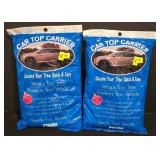 LL-CL - Holiday Tree Decorating Accessories Lot with Clips, Hooks, Beaded Garland, 26in Fabric Tree Collar, and Car Top Carriers