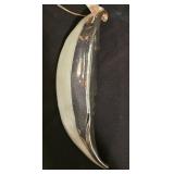 LL-CL - Department 56 Handblown Glass Moon Face Ornament 12 Inch