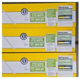 G - Lot of 3 Smart Electrician 46 Inch 5500 Lumen LED Shop Lights
