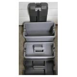 G - Set of 2 Craftsman Plastic Toolboxes with Trays