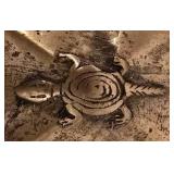 LL-CL - Decorative Bronze Buddha Bust, Cast Iron Pine Cone Candle Holder, and Brass Betel Box Set