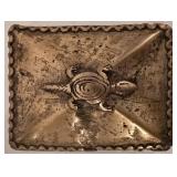 LL-CL - Decorative Bronze Buddha Bust, Cast Iron Pine Cone Candle Holder, and Brass Betel Box Set