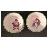 LL-TR - Traditions by Christopher Radko Holiday Celebration 8 Salad Plates and 2 Ramekins