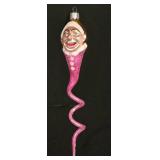 LL-TR - Christopher Radko Clown Snake Glass Ornament