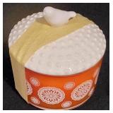 LL-TR - Holiday and Decorative Collectibles Lot: Framed Elephant, Sleigh, Candle, Snowman Ornament, Glass Angel