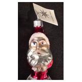 LL-TR - Christopher Radko St. Nickcicle Glass Ornament with Tag