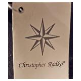 LL-TR - Christopher Radko St. Nickcicle Glass Ornament with Tag