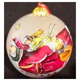 LL-TR - Set of 3 Vintage Hand-Painted Glass Christmas Ornaments