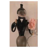 LL-TR - De Carlini Italian Mouth Blown Ornament 6.25 Inch Tall