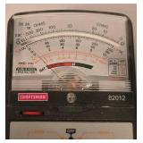 G - Craftsman 82012 Analog Multitester with Leads and Black & Decker BullsEye Laser Level, Untested