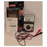 G - Craftsman 82012 Analog Multitester with Leads and Black & Decker BullsEye Laser Level, Untested