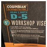 G - Columbian D-5 Heavy Duty 5 Inch Workshop Vise