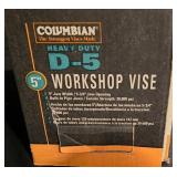 G - Columbian D-5 Heavy Duty 5 Inch Workshop Vise