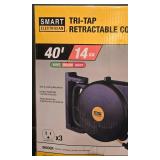 G - Smart Electrician 40 ft 14 GA Tri-Tap Retractable Cord Reel