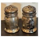 S - Set of 6 Vintage Sterling Silver Individual Salt and Pepper Shakers