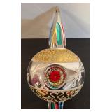 FR - Large Vintage-Style Glass Ornament with Reflector