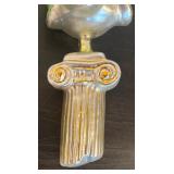 FR - Collectible Christopher Radko Classic Christmas Column Glitter Glass Christmas Tree 93-408-0 Greek Ornament