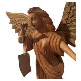 FR - Carved Mango Wood Angel Sculpture