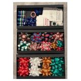 FR - Holiday Gift Wrapping Set with Paper Rolls, Bows, Tags and More