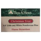 FR - Trim A Home White Ponderosa Pine Christmas Tree
