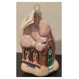 FR - Christopher Radko Midnight Mass Glass Church Ornament