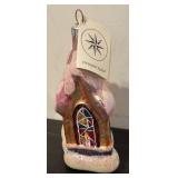 FR - Christopher Radko Midnight Mass Glass Church Ornament