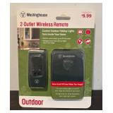 S - New Westinghouse 2-Outlet Wireless Remote and Light-Sensing Countdown Timer Set