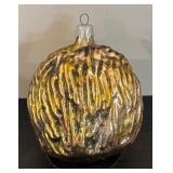 FR - Christopher Radko Gold Lion Glass Ornament