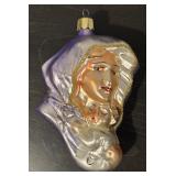 FR - Christopher Radko Madonna and Child Glass Ornament