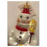 FR - Christopher Radko Snow Dancing Glass Ornament
