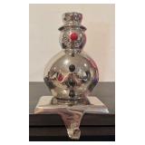 S - Set of 2 Crate & Barrel Silver Christmas Mantle Hooks