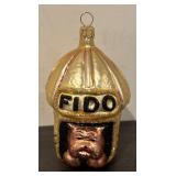 FR - Christopher Radko Fido Dog Glass Ornament