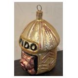 FR - Christopher Radko Fido Dog Glass Ornament