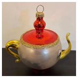 FR - Christopher Radko Mrs. Potts Glass Ornament