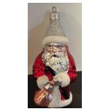 FR - Christopher Radko St. Nick Santa Glass Ornament