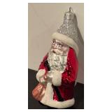 FR - Christopher Radko St. Nick Santa Glass Ornament