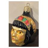 FR - Vintage Christopher Radko Apache Hand Blown Glass Ornament